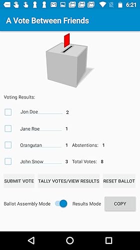 A Vote Between Friends