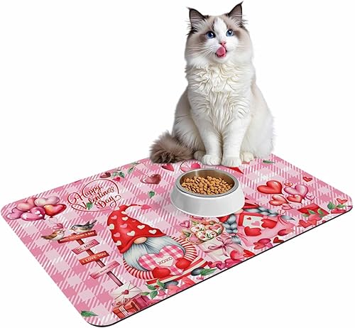 Miniatura 7 de Tapete de baño de gnomos rosados, antideslizante, de secado rápido y absorbente, de tierra de diatomeas, para cocina, sala de estar, lavable, para