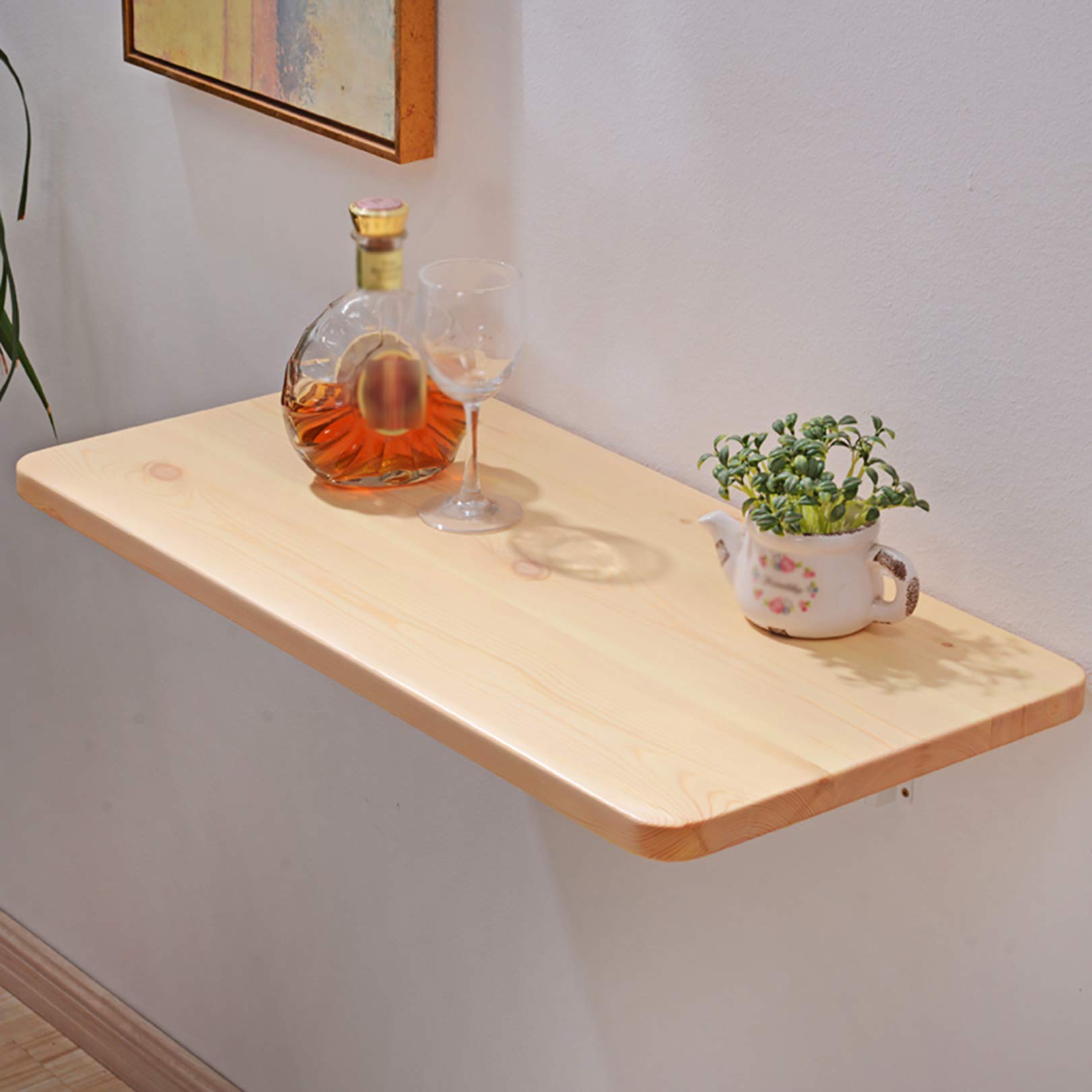 Folding Table Wall Mounted Floating Folding Desk, Folding Workbench Drop Leaf Table, Floating Folding Laptop Desk, Wall Table Study Table for Living Room