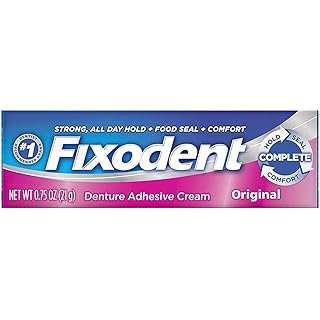 Fixodent Denture Adhesive Cream Original 0.75 oz (Pack of 12)