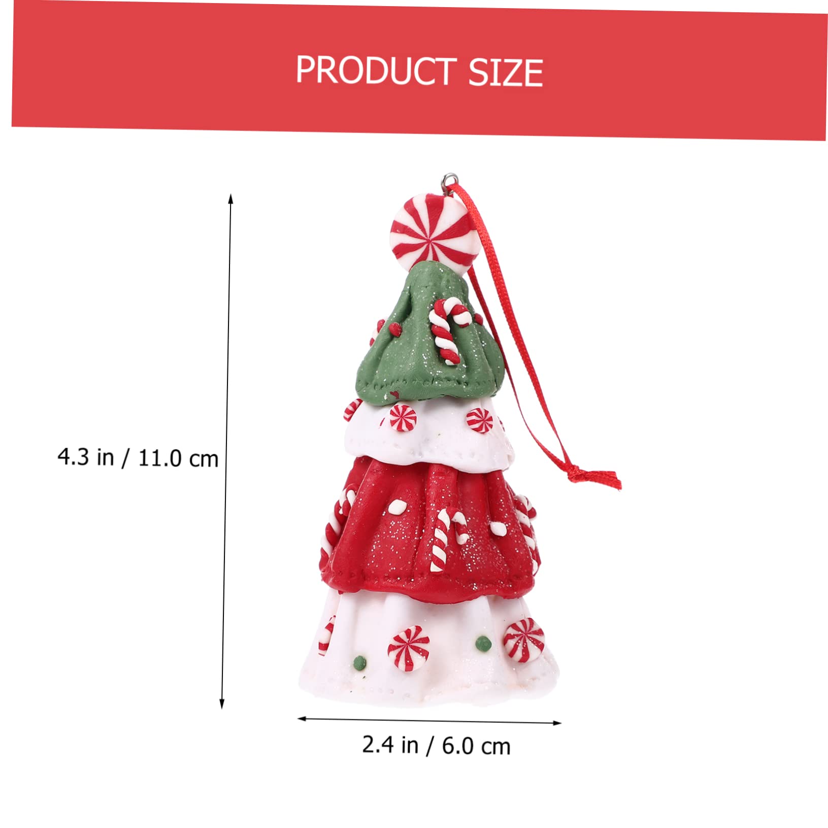 PRETYZOOM 5St Christbaumschmuck weihnachtsdeko christbaumfiguren Weihnachten hängen Weihnachtsanhänger Weihnachtsbaum-Hängeornamente Weihnachtsbaumschmuck zum Aufhängen weichen Lehm