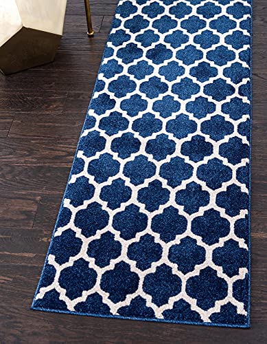 Tapete decorativo Unique Loom 79x399 cm azul marino miniatura 2