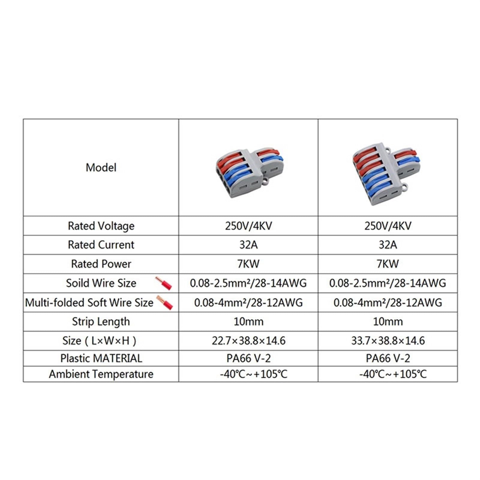 SPL-42/62 2 en 4/6 Salida Mini Conector de Cable rápido Conector de Cable de cableado Universal lámpara LED de Bloque de terminales de Conductor Push-in(SPL-42,50 PCS)