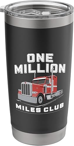 Vaso aislado de acero inoxidable One Miles Club Trucker Achievement