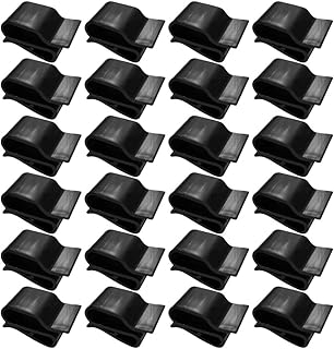 Generic 30pcs Photovoltaic Cable clamp Solar Panel Wire Clip Electrical Cord Management Clips Black Hook s Hooks Black Plastic Trailer Wire Clamps abs Photovoltaic modules Double line