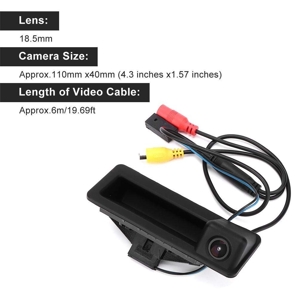 Cámara Trasera Marcha Atrás DC12V IP66 Mini Maletero del Coche manija Vista Posterior de Marcha atrás 170 Grados apropiado de la cámara for la Serie 3 E90 E91 E92 E93
