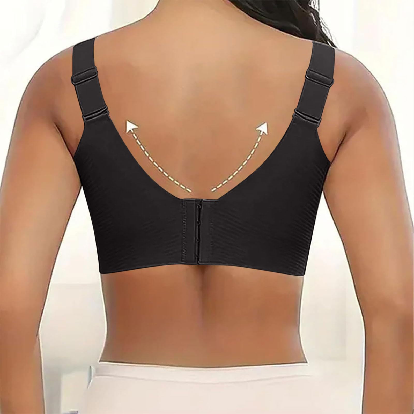 3 Paquete Sujetadores Deportivo sin Aros Mujer Sujetador Push Up sin Costuras Bralette con Escote en V Sexy Sostenes Básicos Cómodo sin Costuras Bra Suave para Diario