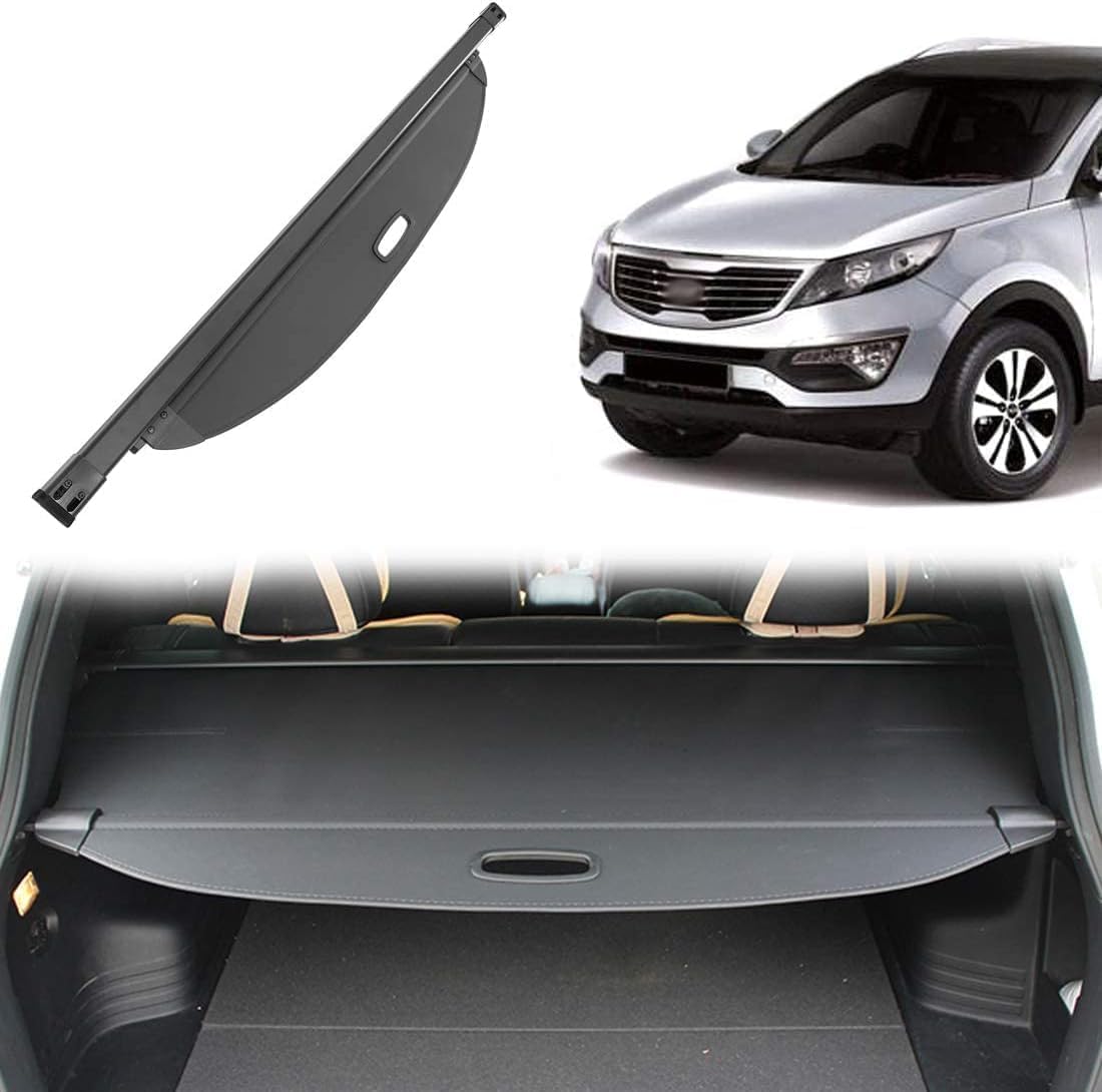 ANYANH Car Retractable Cargo Cover Parcel Shelf for Kia NIRO 2017-2023, Luggage Shade Shield Parcel Load Shelf Security Privacy Cover