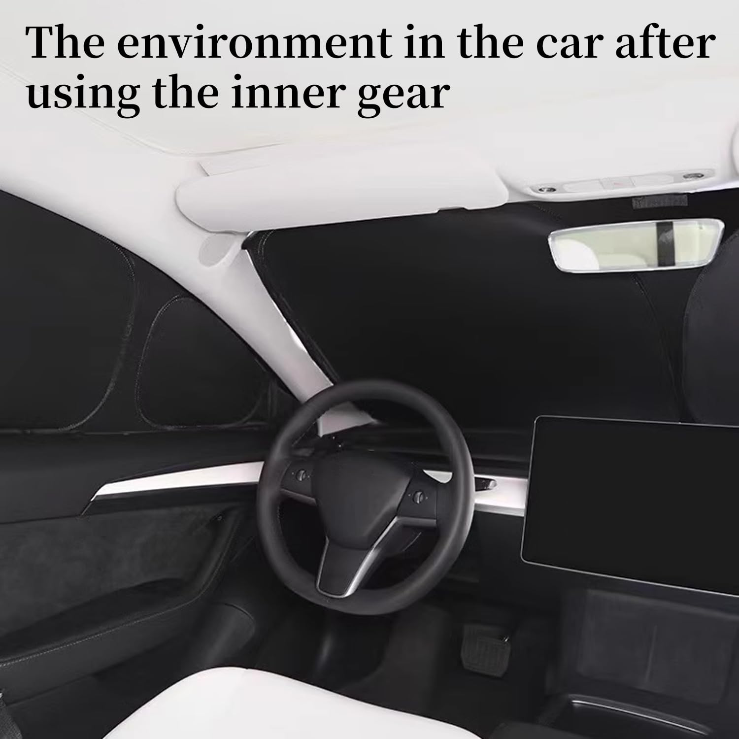 Tesla Model Y ochrona przeciwsłoneczna - ochrona przed promieniowaniem UV i prywatność, Hot Pad do Tesla Auto