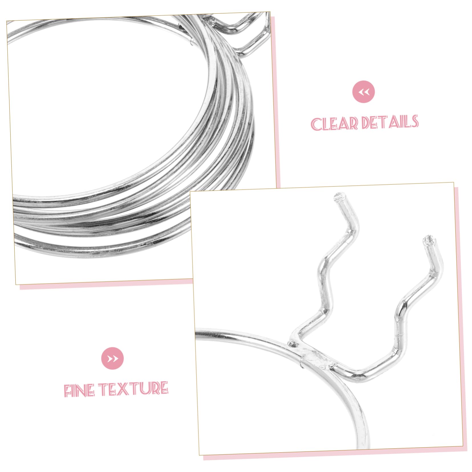 Cabilock 6 Pack Utility Hooks for Pegboard Sturdy Iron Hooks Loop Easy to Install for Garage Home