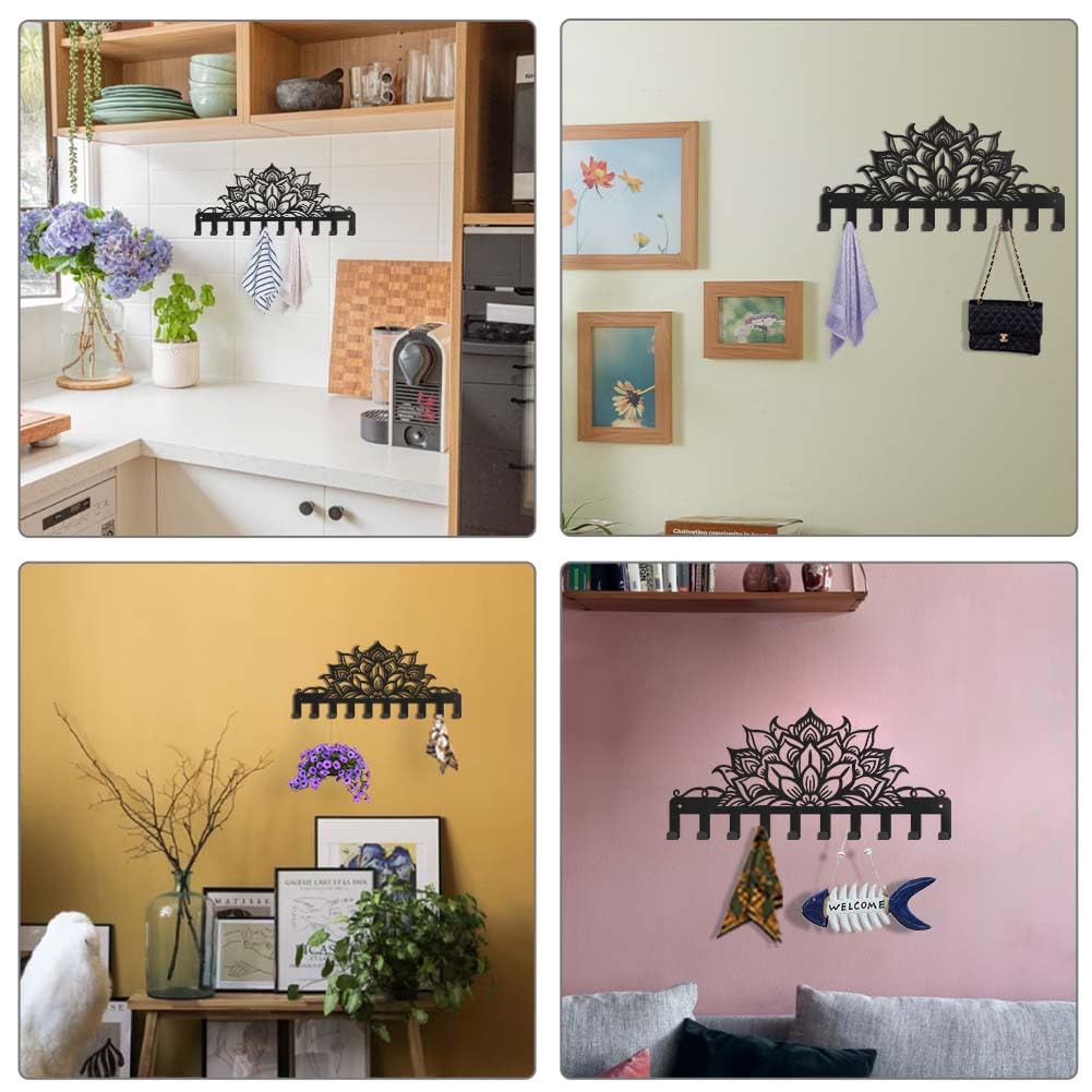 Gancio Appendiabiti A Forma Di Zampa Di Cane - 10 Ganci In MetallO, Nero, Per Parete - Foto 8