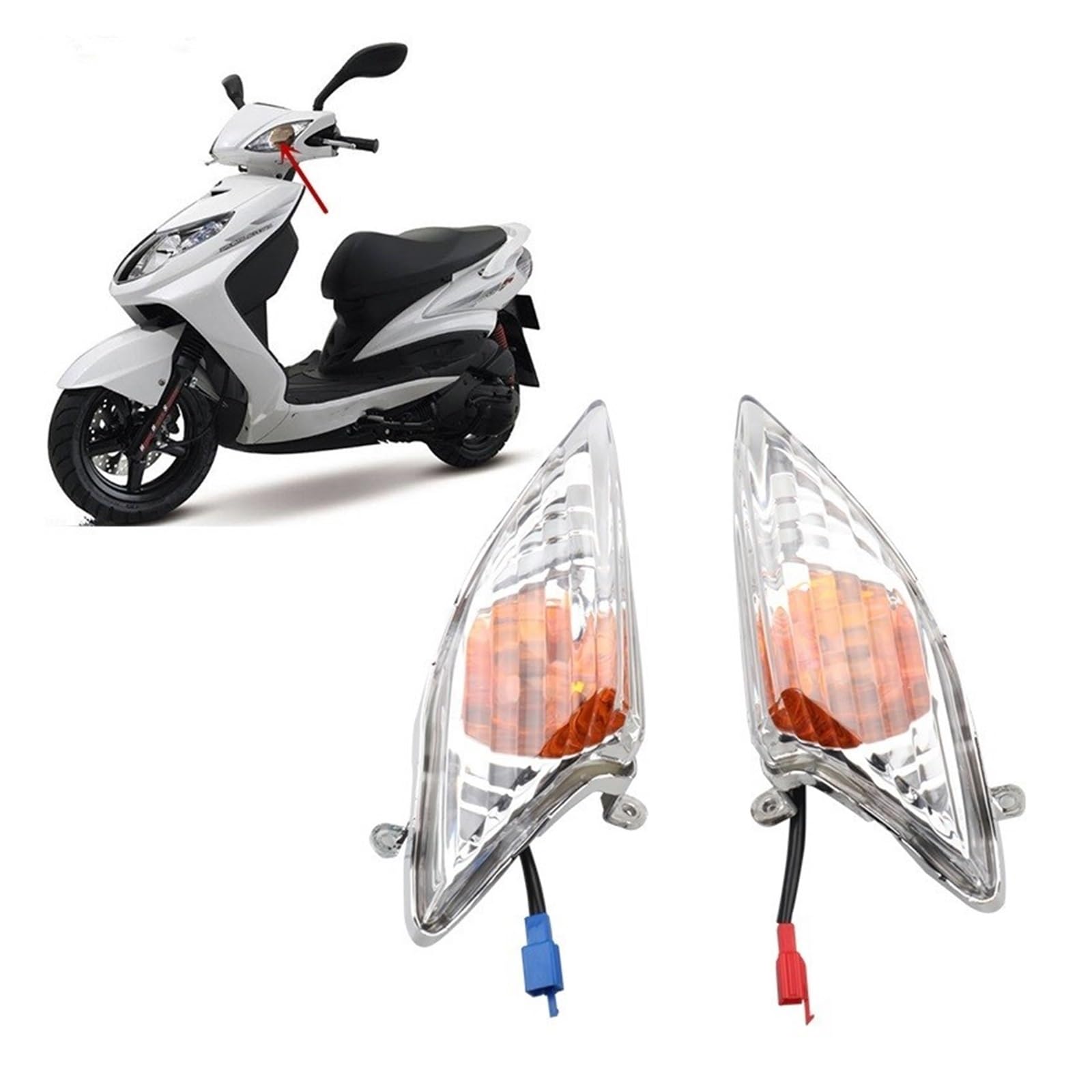 Indicadores Luces para Yam&aha Cygnus X Cygnus-X 125 Motocicleta Scooter Luz De Señal De Giro Delantera Lámpara De Señal Delantera