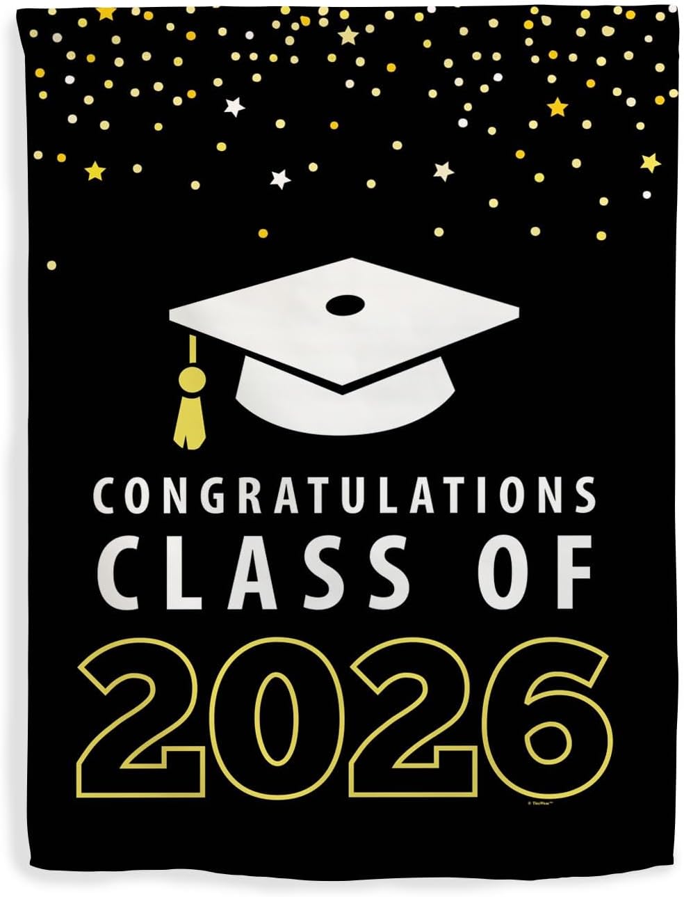 ThisWear Graduation Decor Congratulations Class of 2026 Decorations Graduate Flag Vertical House Flag