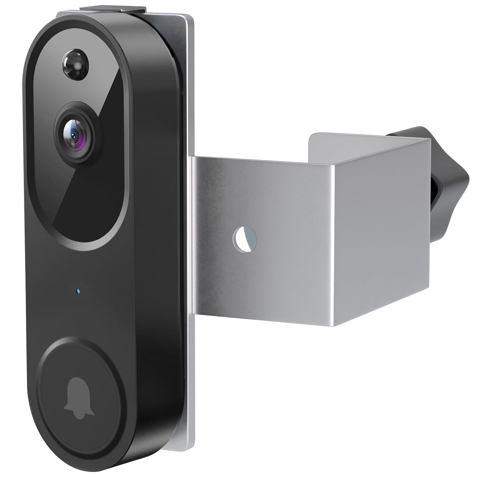 Photo 1 of Anti-Theft Doorbell Camera Mount Compatible with Orbitell Video Doorbell, Anti-Blocks Motion Sensor, Adjustable Mounting Bracket for Arlo/Blink Doorbell (1st Gen/ 2nd Gen), No Drilling - Silver