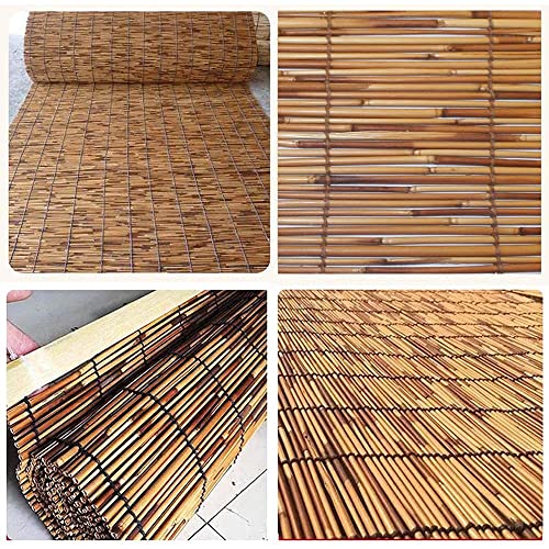 Matchstick Roll-Up Shade Translucent Bamboo Roller Blinds For Window Protection Privacy Natural Reed Curtains Bamboo Roman Shades 36 X 68 Inches 46 X 72 Inches (Color : Cocoa, Size : 36(W) X 64(H) I #TOP7