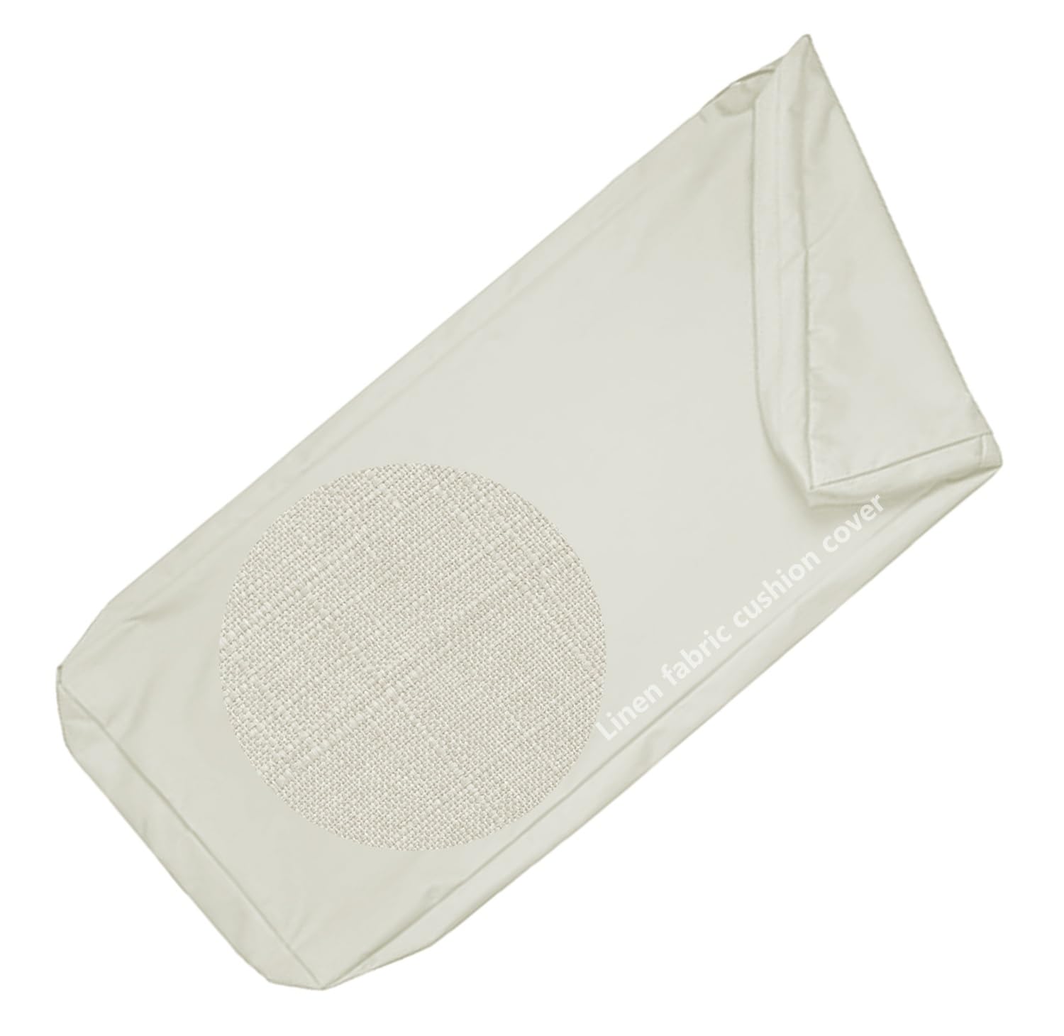Housse de Coussin pour Banc Extérieur Interieur de Jardin 150 cm/180 cm/120x50/100x40, épais 5cm, Housse de Rechange en Lin avec Fermeture éclair pour Chaise, Banc(Beige,180x60x5cm)