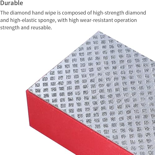 Miniatura 5 de Kakalote Almohadilla de pulido a mano de diamante, almohadillas de lijado de diamante, almohadilla de pulido de azulejos de mármol para piedra,