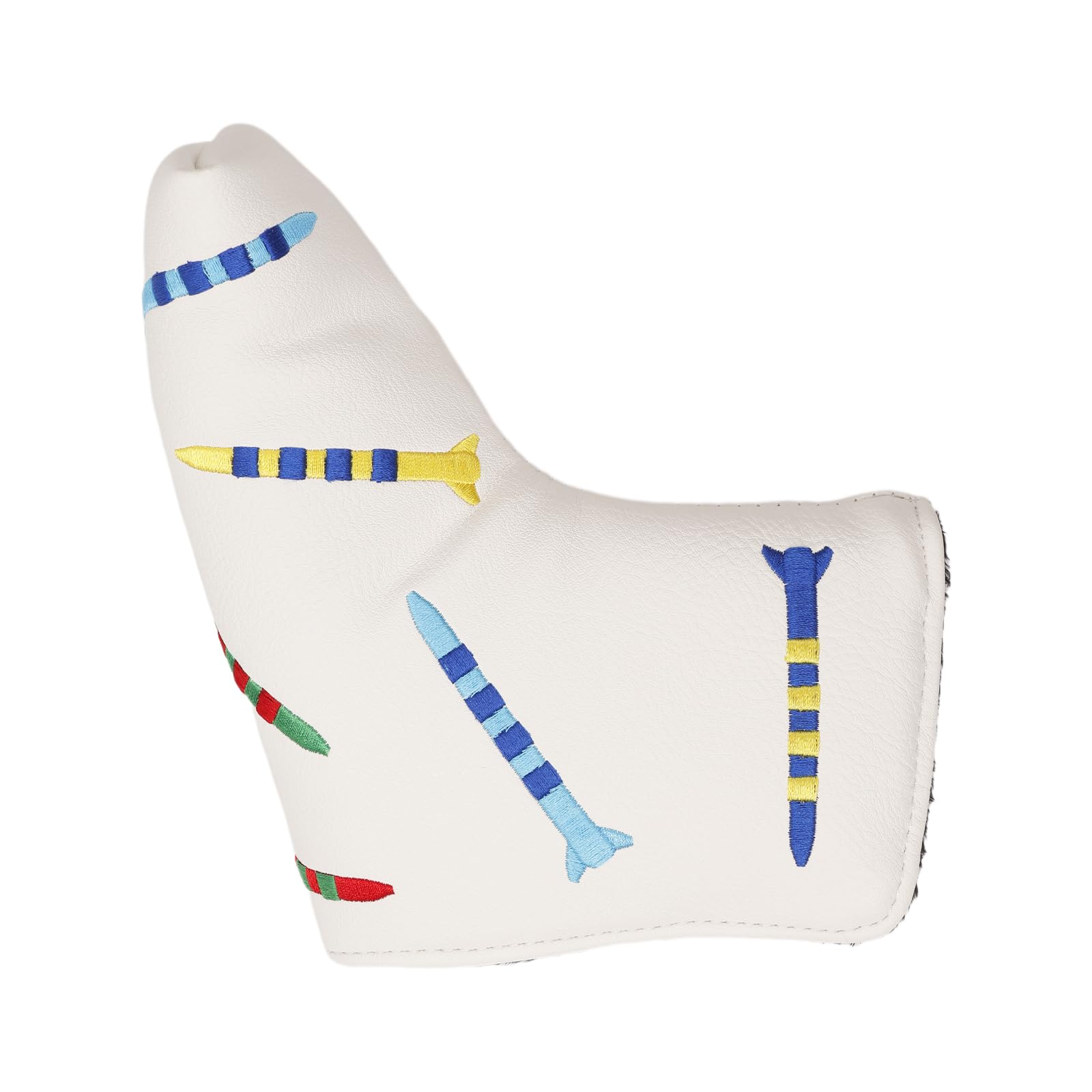 Andux PU gestreifte Tees Muster Putter Abdeckung Golf Putter Head Covers