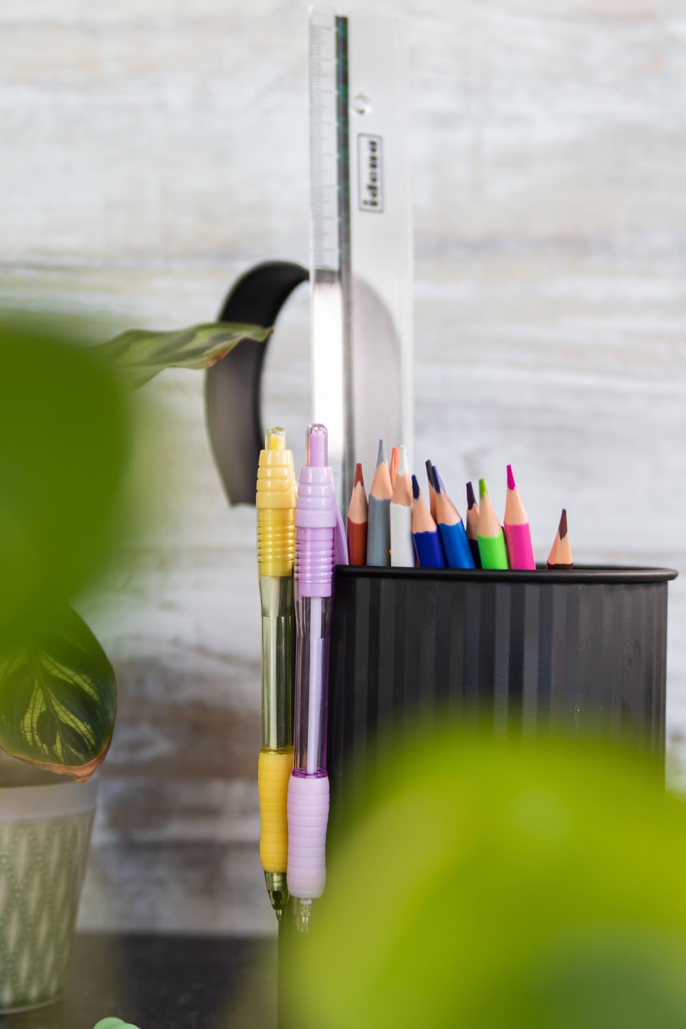 Crayons De Couleur Triangulaires Idena - Lot De 36 Couleurs Vives - Forme Ergonomique Pour Enfants - Sans Bois