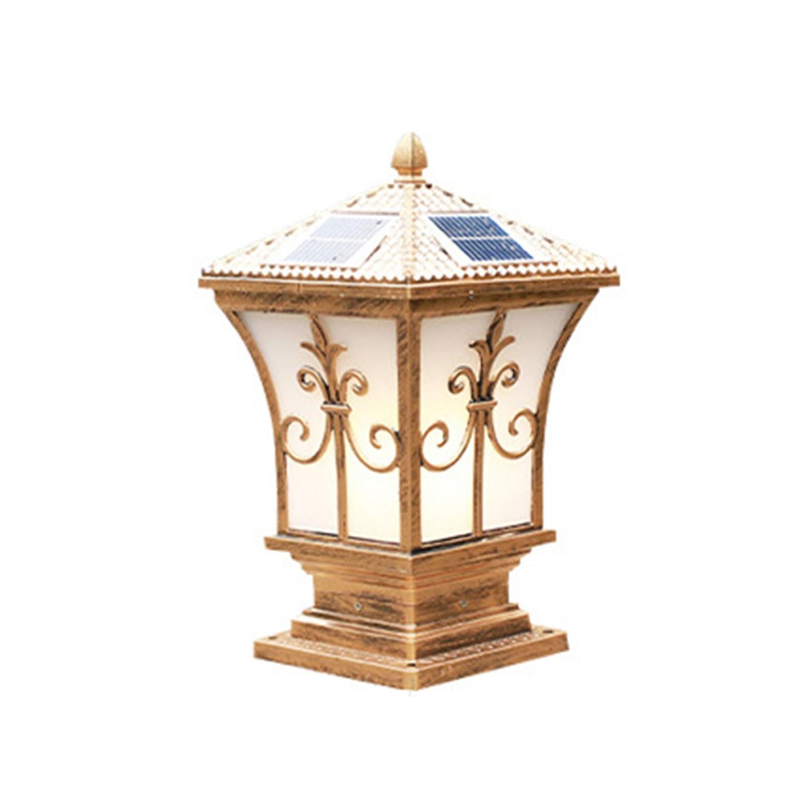 Éclairage pilier solaire étanche IP65 en alu pour illuminer durablement les murets de terrasse