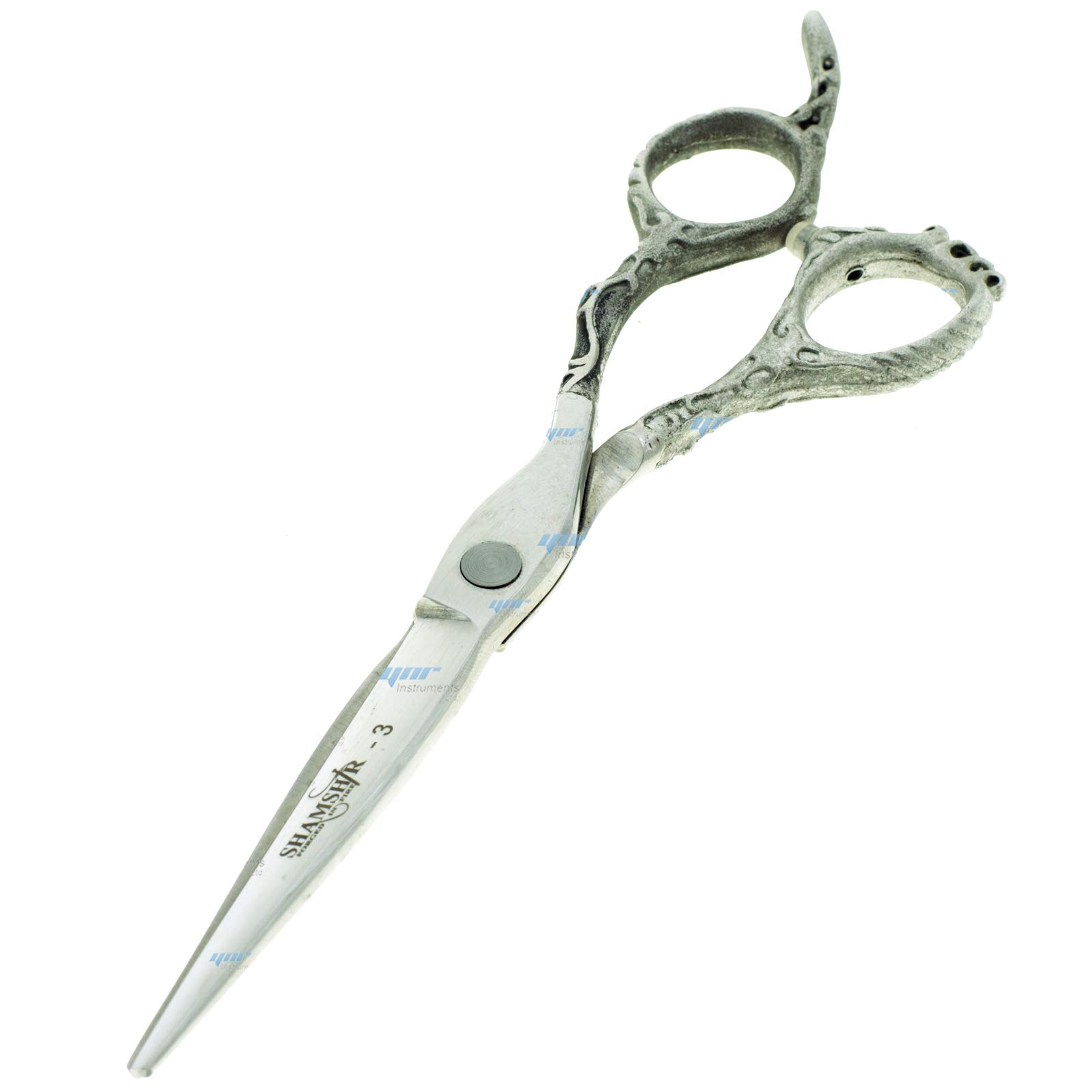 YNR Tijeras de peluquería para peluquería profesional japonesa 440C acero inoxidable dragón corte corte corte de pelo para peluqueros de salón, hombres, mujeres, adultos (Shamshir-3)