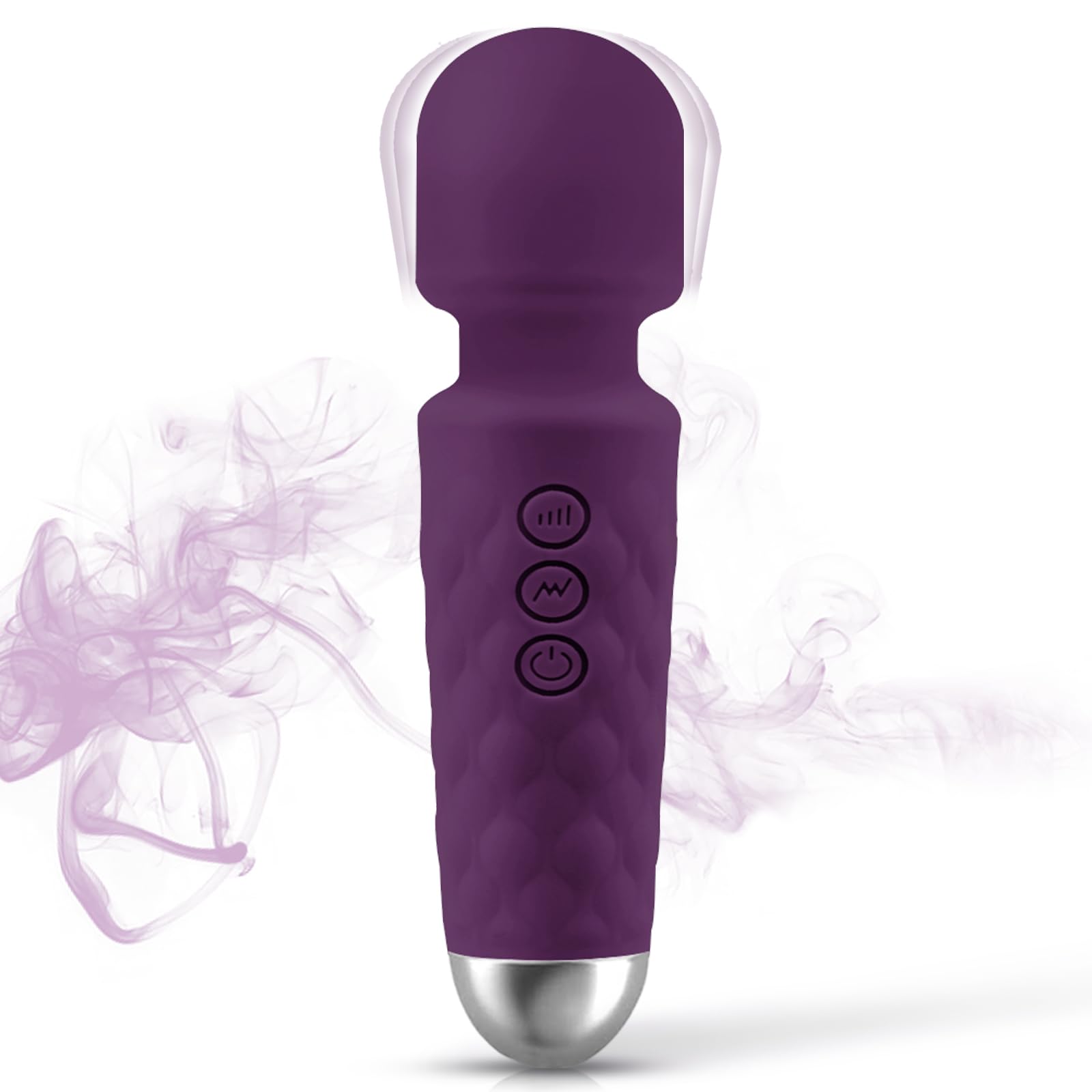 Handheld Relaxation Massager to Relief Whole Body Muscle Tension and Promote Relaxation, 20-Modes &amp; 8-speeds, Dark Purple