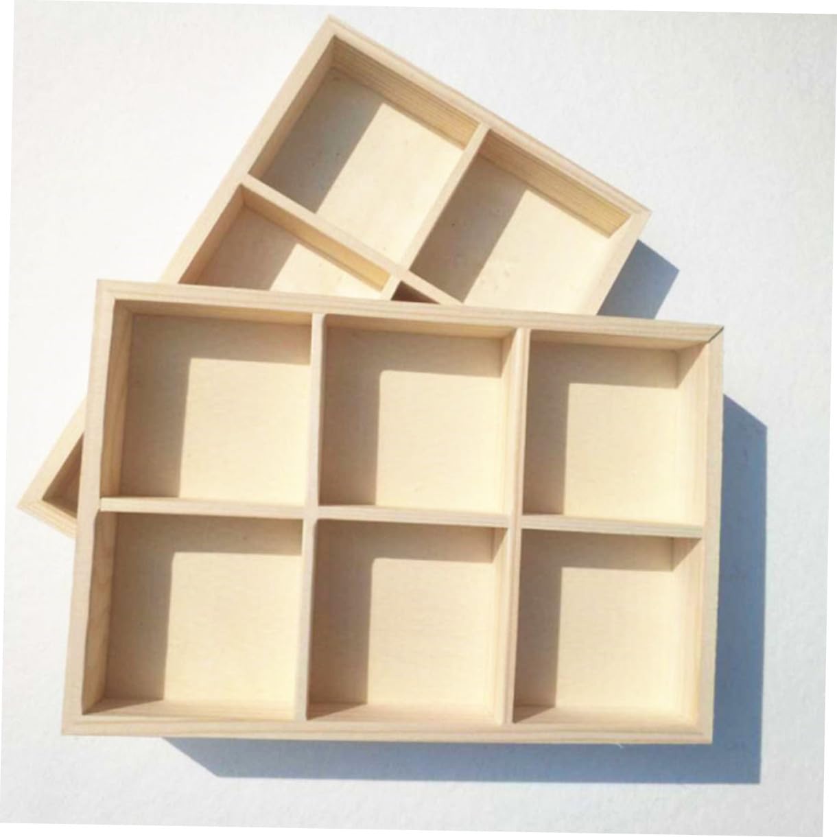jojofuny 3 Set Scatola Multifunzionale Per Contenitore Portatile Per Materiali Artistici Facile Pratico Per Viaggi 2 Pezzi * 3