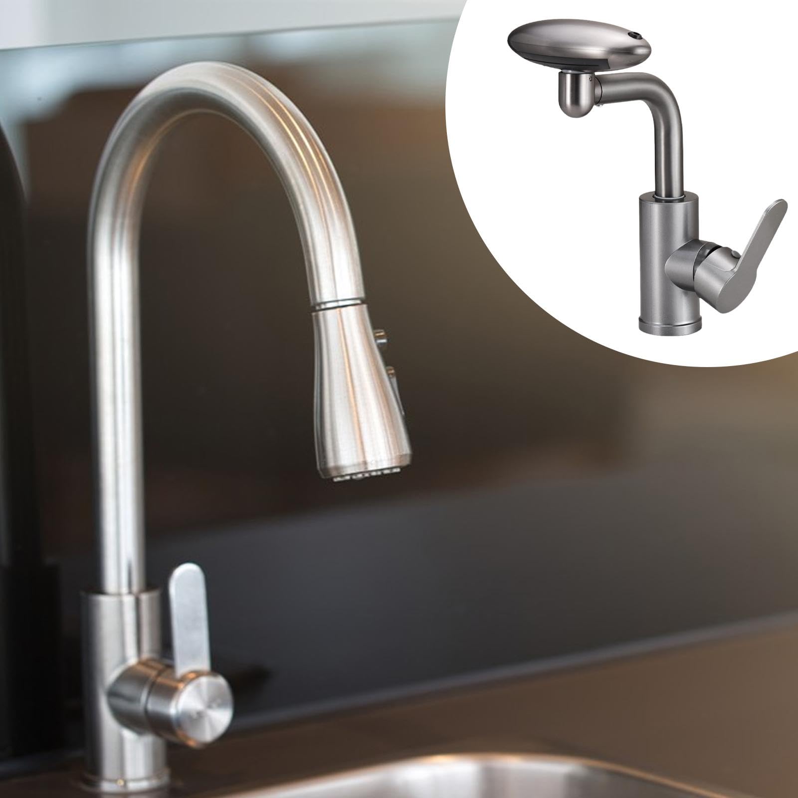 Rubinetto per Bagno, Accessorio Versatile per Acqua Calda E Fredda per Doccia E Lavabo di Casa
