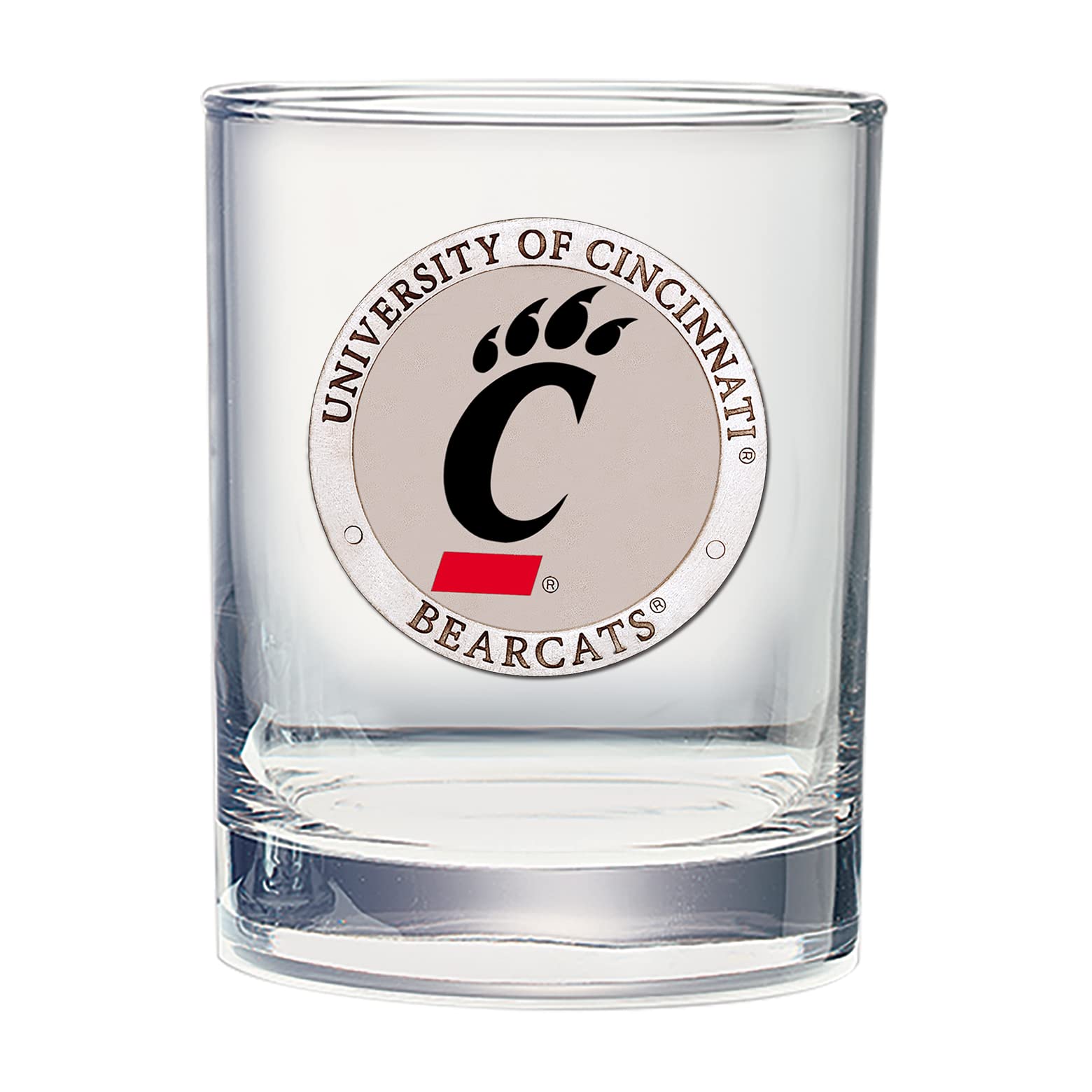 Heritage Pewter Cincinnati Double Old Fashion | Double Rocks Glass 14 OZ for Liquor | Expertly Crafted Pewter Glass