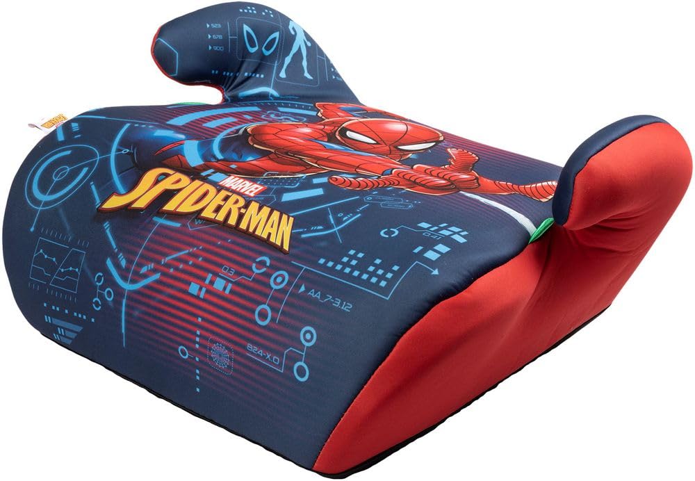 Asiento de coche infantil i-Size ECE R129. Elevador de coche para niños de 6 a 12 años, 125-150 cm, 22-36 kg (Spiderman)