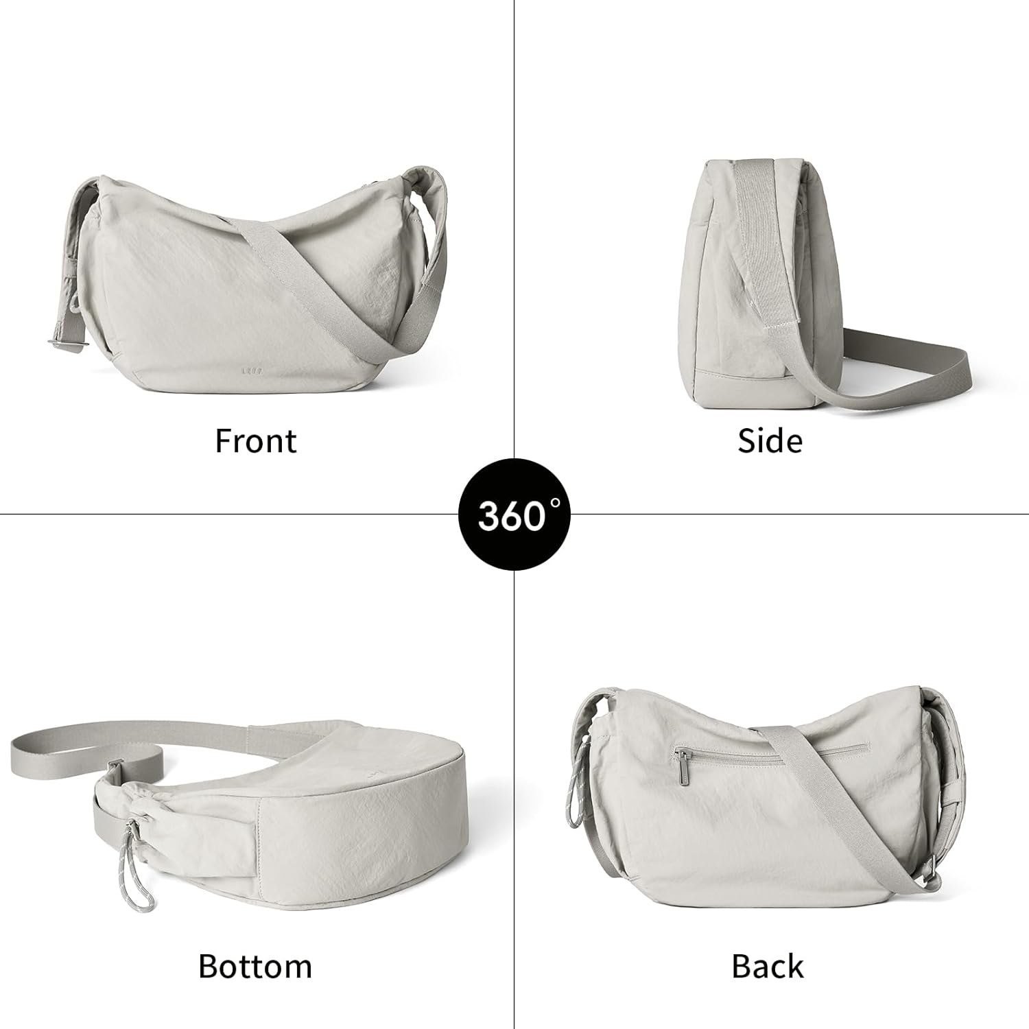 Premium Nylon Crossbody Purse For Women, Anti-Theft Medium Crossbody Bag, Women's Shoulder Handbag Travel Casual Work - Image 8