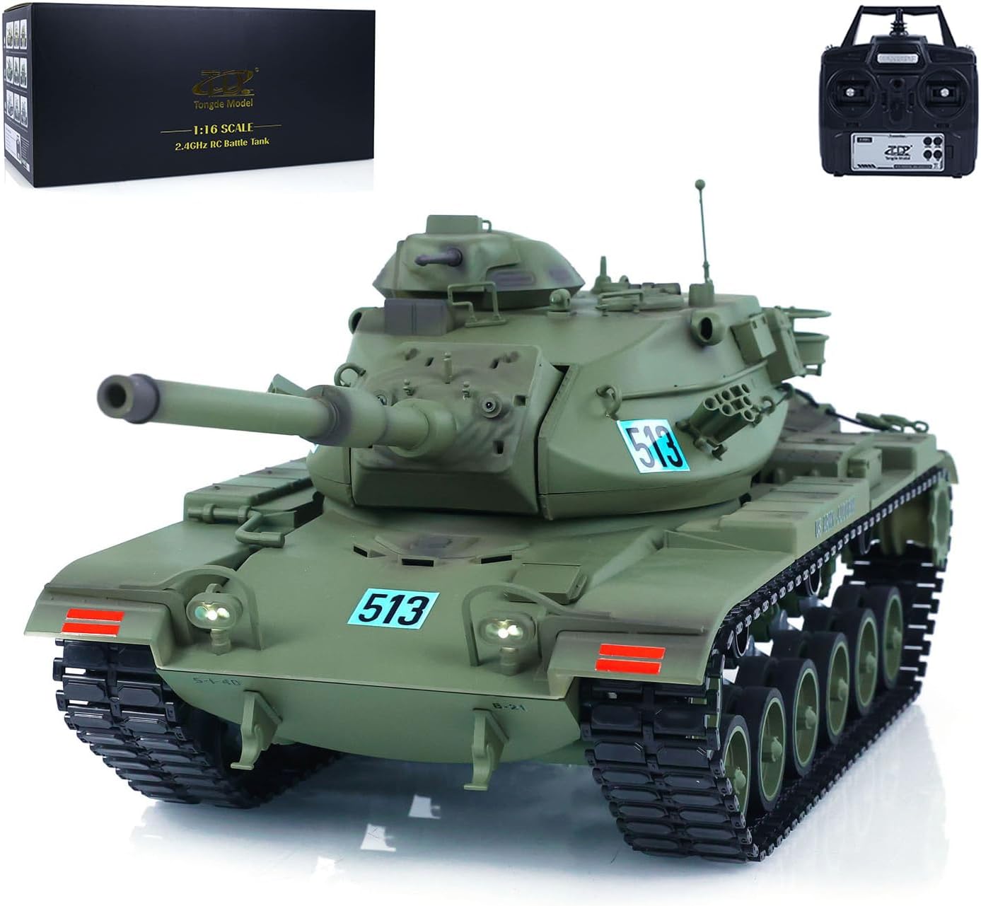 TOUCAN RC HOBBY US in Stock TD Model 1/16 RC Tank M60A3 USA Remote Control BB Infrared Battle Model Smoke for Adult