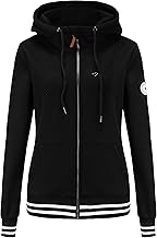 TrendiMax Women's Zip Up Hoodie, Hooded Sweatshirt for Winter