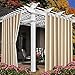 BJYX Rideaux d'Extérieur pour Terrasse Imperméables - Rideaux Occultants à Isolation Thermique pour Maison de Campagne Terrasse Pergola, 1 Panneau