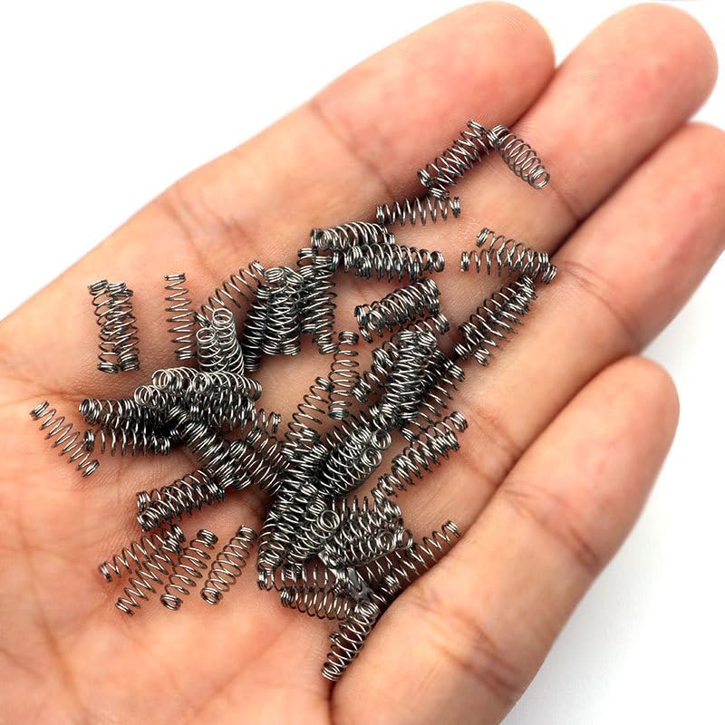 600 piezas resorte para anzuelo de pesca en acero inoxidable miniatura 6