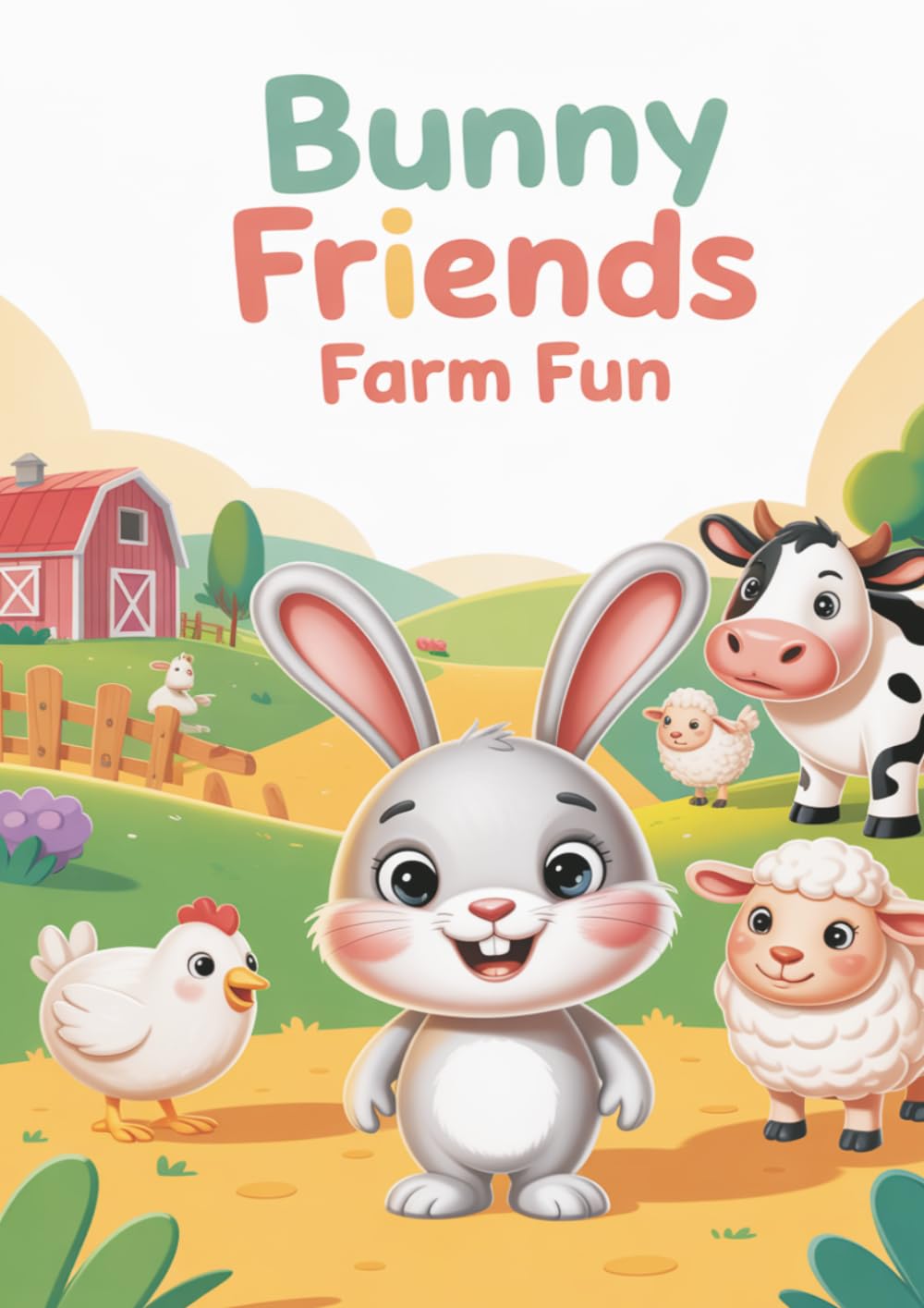 Bunny Friends: Farm Fun: A Happy Farm Coloring Book for Kids (Bunny Friends Coloring Book Series)