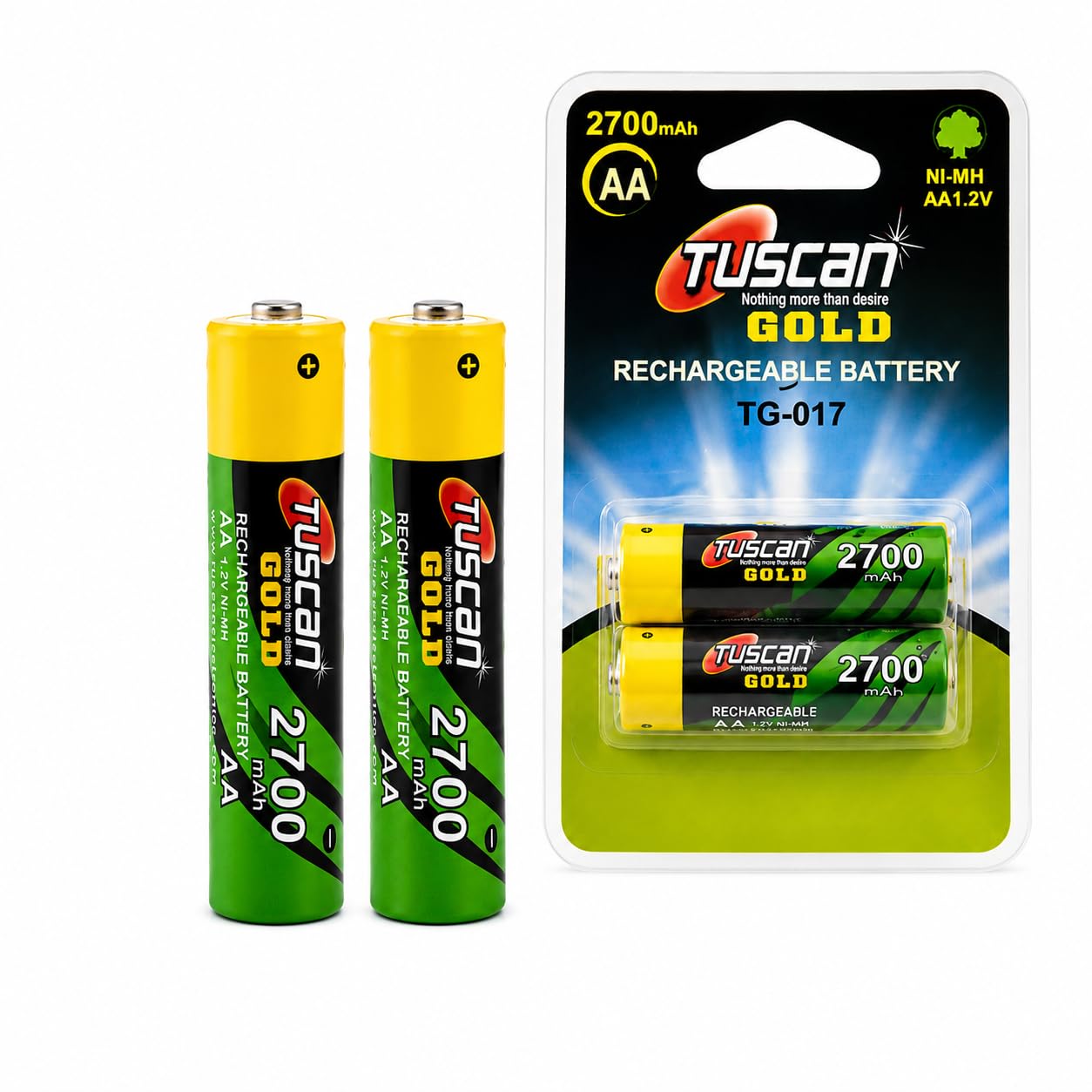 Prosac AAA 2700mAh Rechargeable Ni-MH Batteries 1.2V Pack of 2 | Rechargeable-image-39