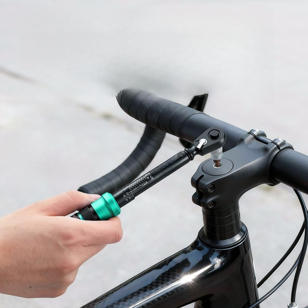 Set di chiavi dinamometriche per bicicletta, ad alta precisione, per manutenzione e installazione componenti di bici da strada (17 pezzi)