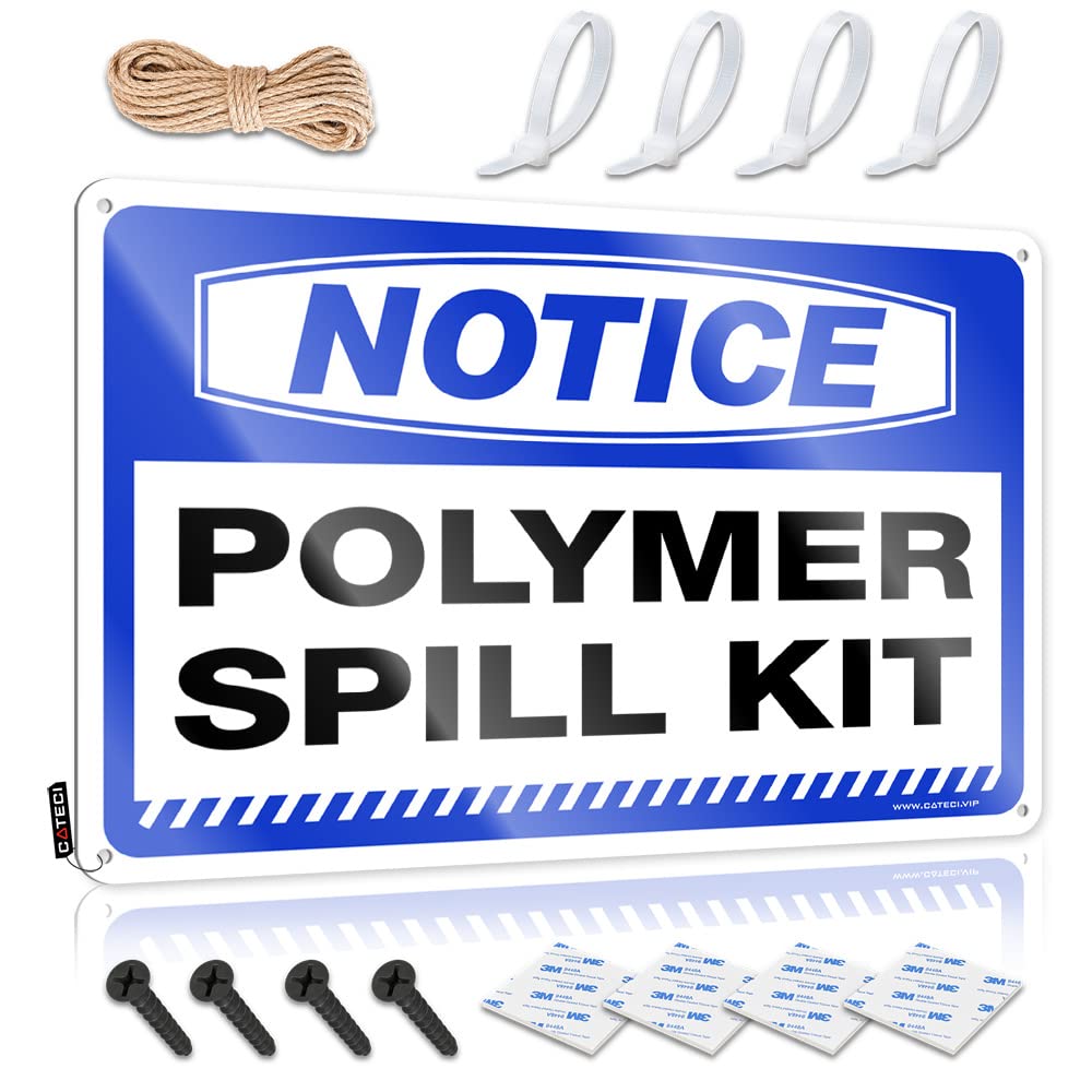 Stuff For Your Room Notice Polymer Spill Kit Tin Sign Tin Sign Metal Man Cave Bar(30X40CM)
