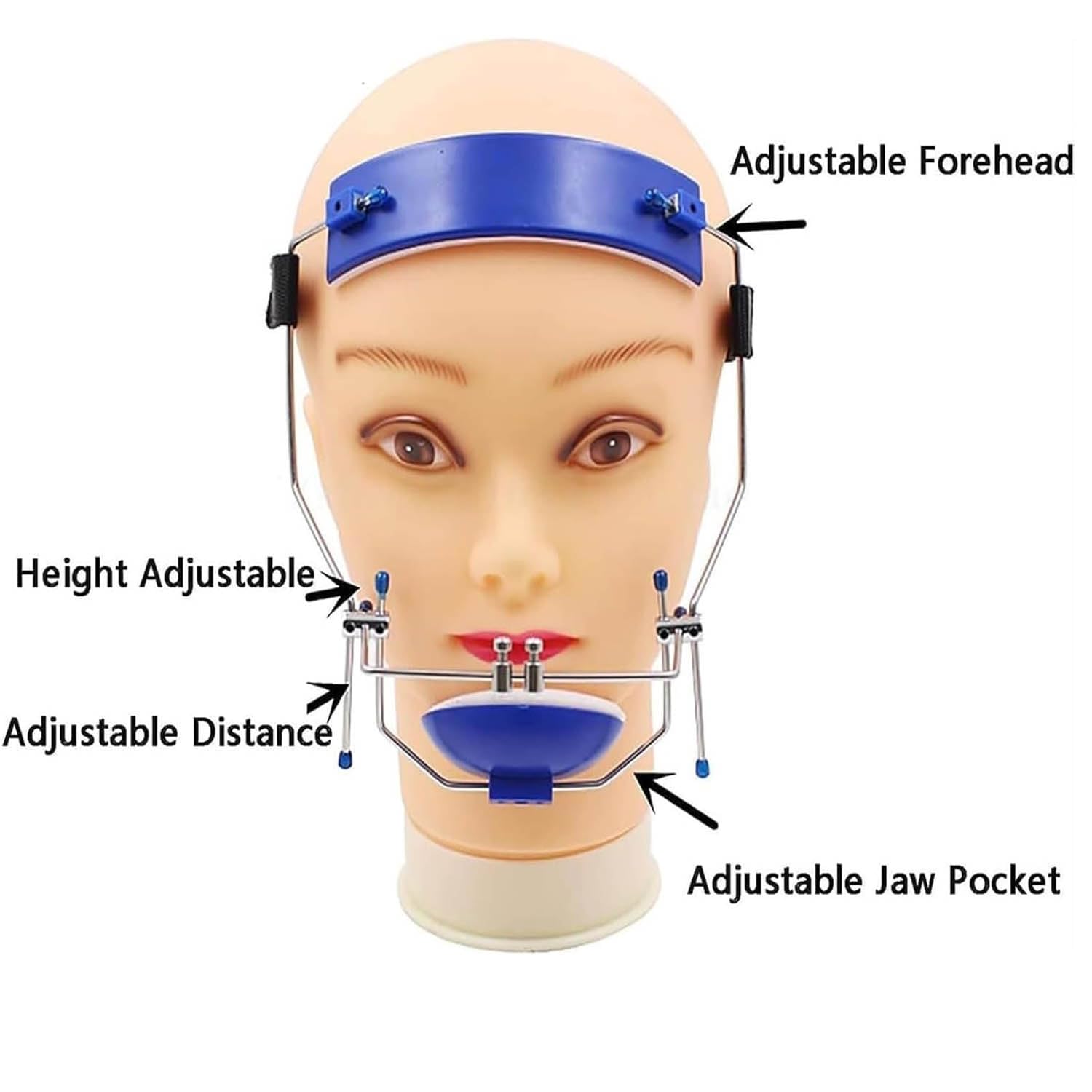 Kieferorthopädische Lift-Kopfkappen, High Pull Head Caps, Einstellbare Kiefer Zugvorrichtung Mit Gesichtsbogen, Für Bodenabdeckung, Inverted Jaw Facial Chin Correction