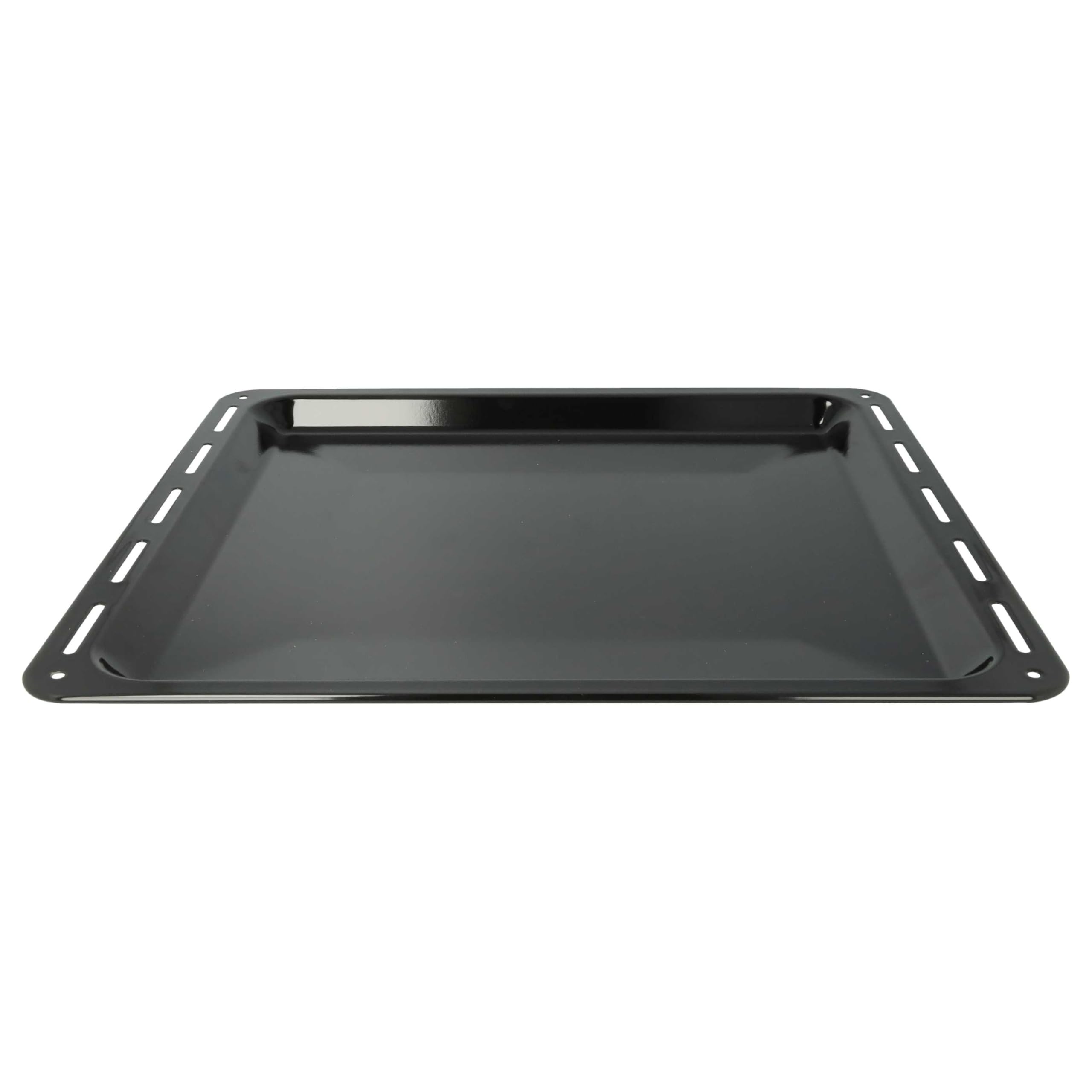 vhbw 2x Backblech kompatibel mit Zanker ZKH7413X | ZKH7413W, ZKH7413S, ZKH7413A Backofen - 42,2 x 37,6 x 2 cm, Antihaftbeschichtet, Emailliert Schwarz