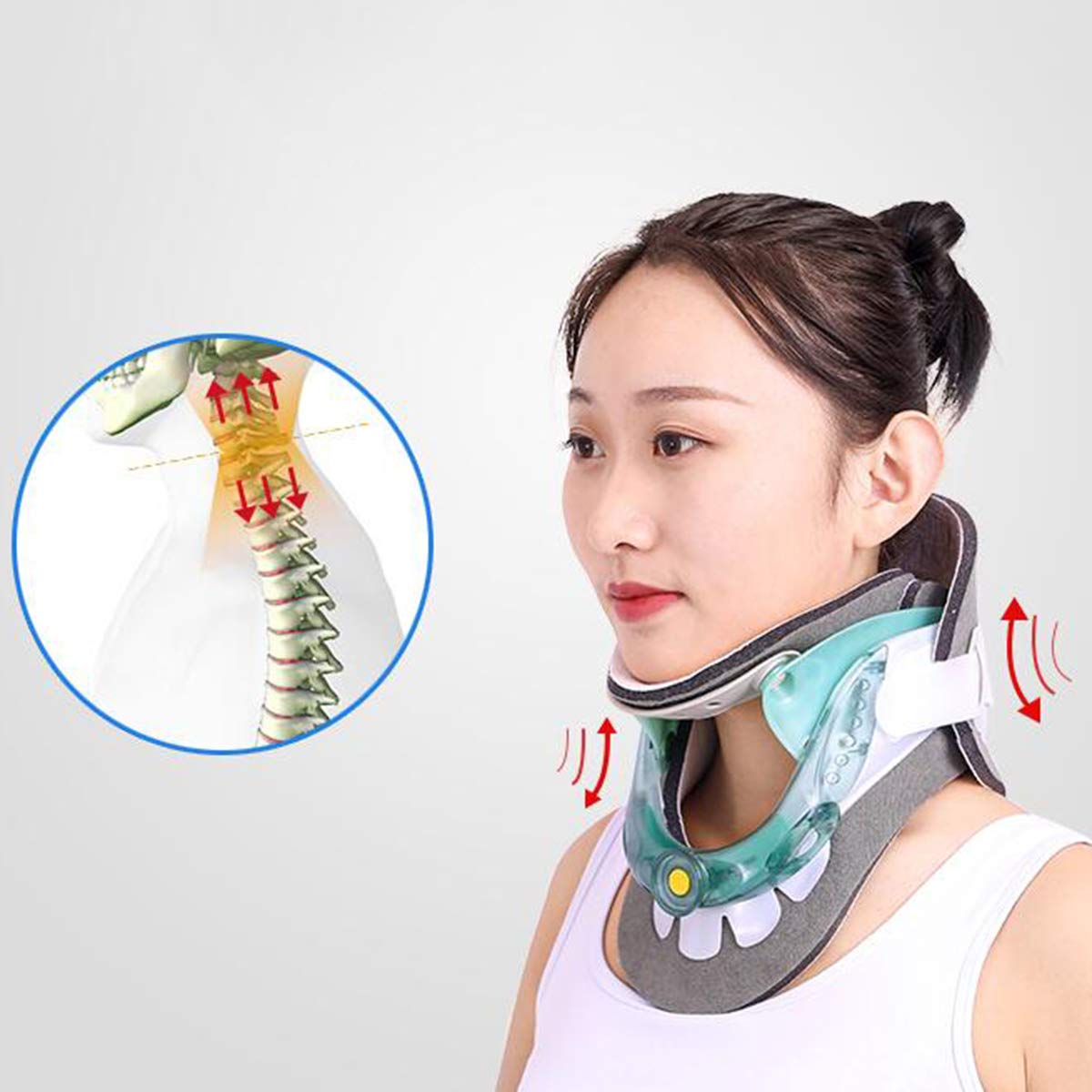 Collare cervicale Neck Brace, Dispositivo di trazione del Collo, Collo barella Regolabile, fornisce Supporto per Il Collo per alleviare Il Dolore al Collo