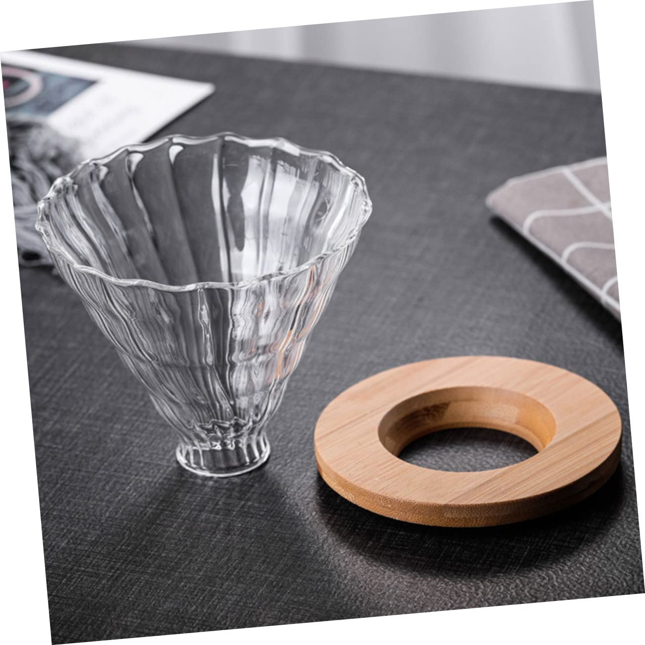 Amazon | AUTSUPPL 高ホウケイ酸ガラス製コーヒーフィルター ドリップ