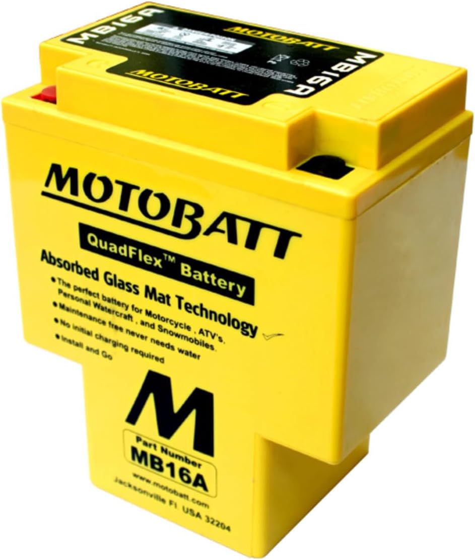 DB Electrical MB16A Battery Compatible With/Replacement For Motobatt 17.5, Shadow Spirit 1985-1997, Vt1100C2 A.C.E. 1995-1999, Vt750C 1983, Vt700C 1984-1985, T 1100Cc 1998-2000 HYB16AA HYB16A-AB