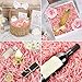 Easter Pink Crinkle Cut Paper Shred Filler for Gift Baskets Box Bags 1/2 LB, Shredded Paper Grass for Bridesmaid Engagement Wedding Valentine's Day Mother's Day Easter Christmas Holiday Packaging Wrapping WUINOID