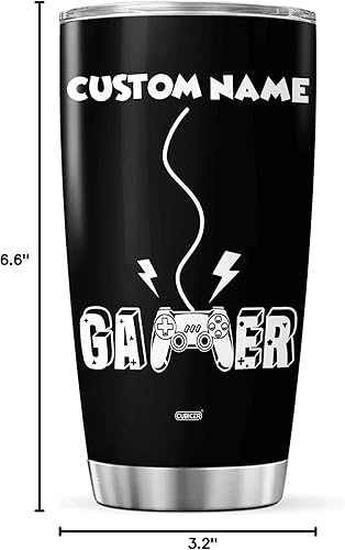 Miniatura 8 de Vaso de café personalizado con tapa aislada, regalo para hombres, vaso para niños, vasos de doble pared, vasos de vino de acero inoxidable para