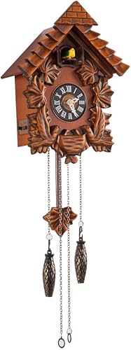 Fox Valley Traders Reloj de cuco de madera, talla única, marrón