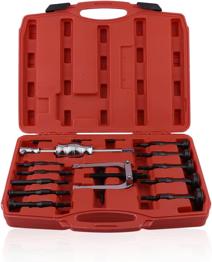 Gomyhom 16pcs Auto Cars Bearing Puller Blind Hole Slide Hammer Internal