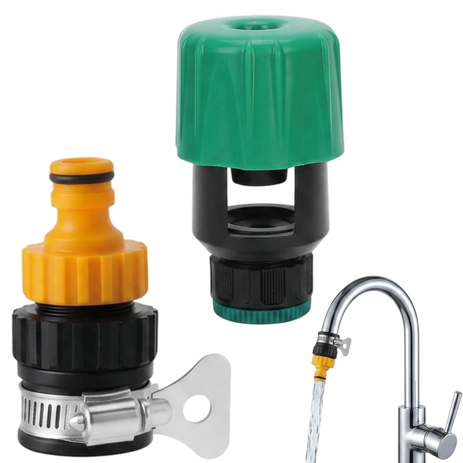 2 Pcs Tap Adapter For Hose, 12-16mm Universal Hose Tap Connector Set, Quick Connect Faucet Adapter, Water Connector For Garden Irrigation And Car Washing, Tool-Free Installation For Outdoor And Indoor