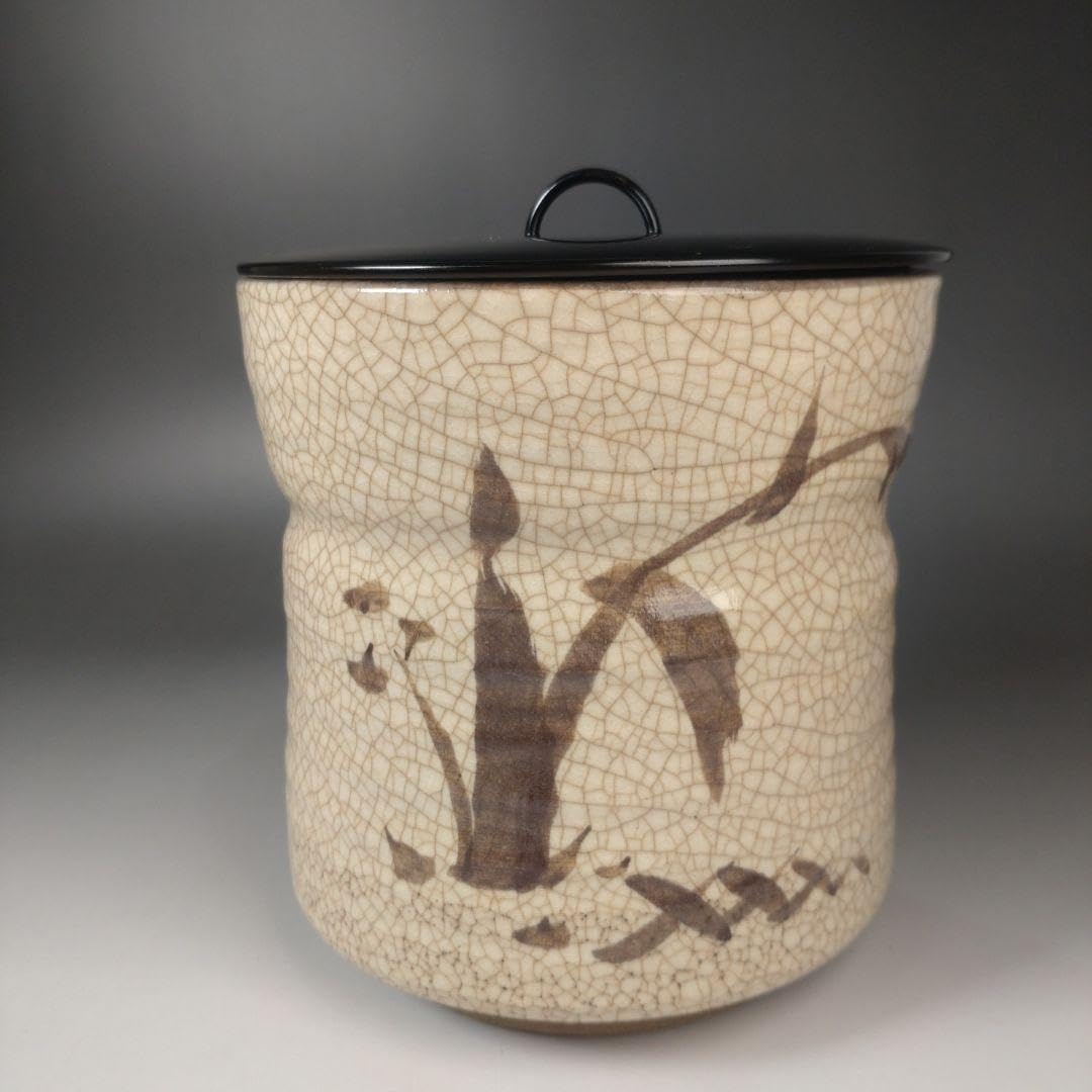 ア187 『加藤六兵衛　作』『織部焼　一重口　水指　共箱』茶道具 Amazon.co.jp: ア187 『加藤六兵衛 作』『織部焼 一重口 水指 共箱